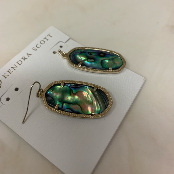 Kendra Scott earrings with blue and green tones - Picture 5 of 10